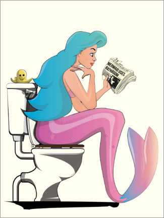 Poster  Mermaid on the Toilet - Wyatt9