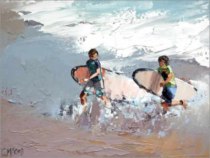 Poster Two surfers