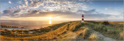 Canvastavla  Sunrise on the North Sea coast on Sylt - Jan Christopher Becke