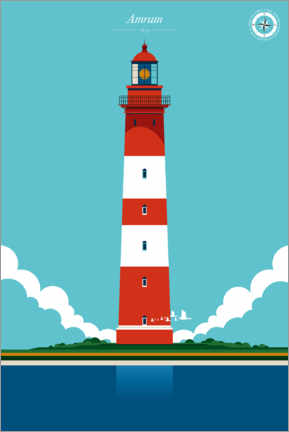 Poster  Amrum lighthouse - Bo Lundberg