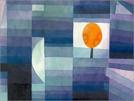 Canvastavla  The Harbinger of Autumn - Paul Klee