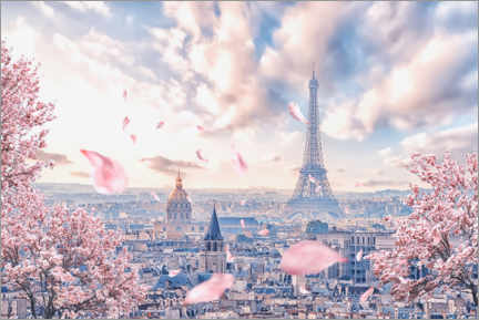 Akrylglastavla  French sakura - Manjik Pictures