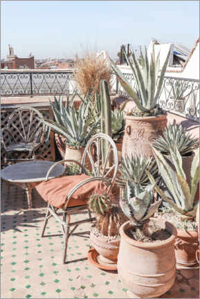 Canvastavla  Tropical Rooftop In Marrakech - Henrike Schenk