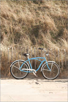 Poster Beach bike in Holland
