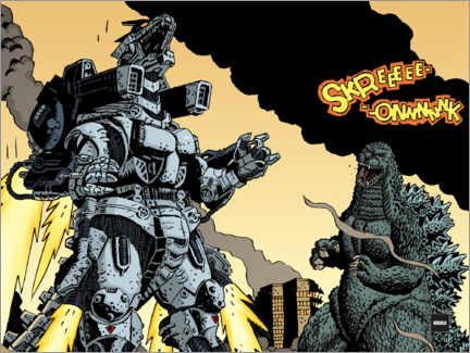 Poster  Mechagodzilla and Godzilla