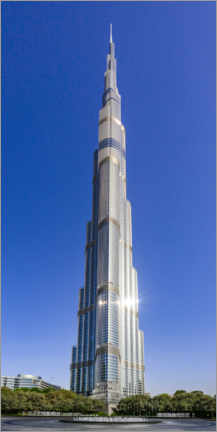 Trätavla  Burj Khalifa tower in Dubai - HADYPHOTO