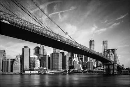 Canvastavla  Under Brooklyn bridge - Matteo Colombo