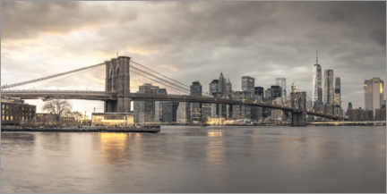 Poster New York Brooklyn bridge