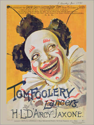 Poster  Musical Cover, Tom Foolery Lancers, 1898