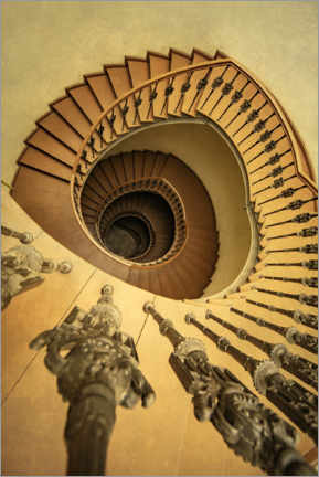 Poster Golden Staircase