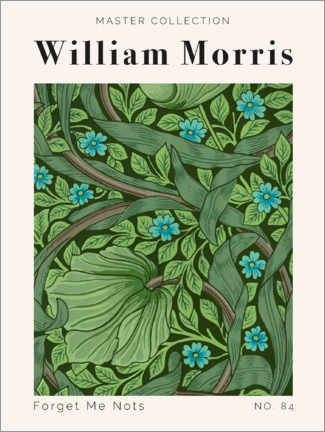 Aluminiumtavla  Forget Me Nots No. 84 - William Morris