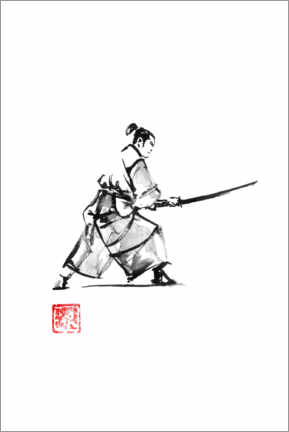 Poster Samurai on guard