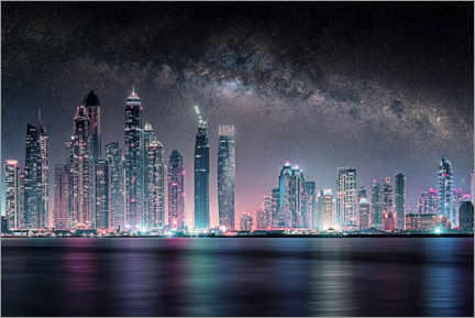 Akrylglastavla  Dubai Night - Manjik Pictures