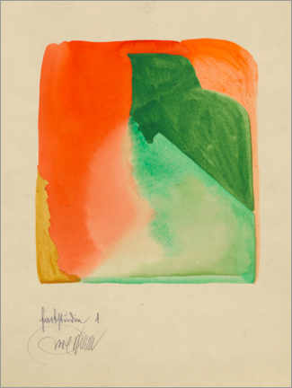 Trätavla  Abstract Colour Study I - Karl Wiener