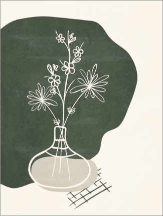 Poster  Flowers in a vase - Olga Telnova