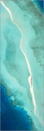 Canvastavla  Blue Lagoon in Maldives - Jan Christopher Becke