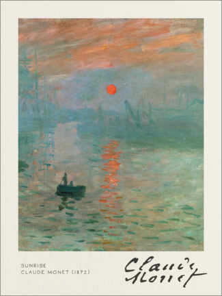 PVC-tavla  Sunrise - Claude Monet