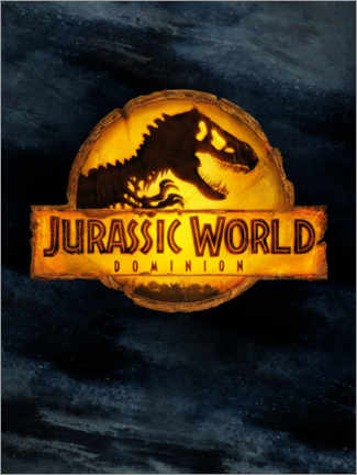 Aluminiumtavla  Jurassic World Dominion - Logo
