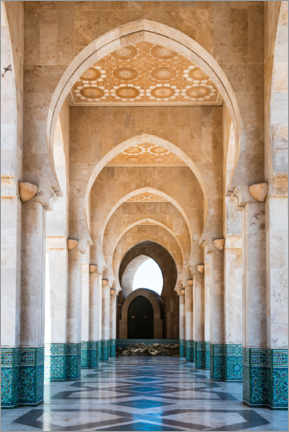Aluminiumtavla  Arabic style corridor, Morocco - Matteo Colombo