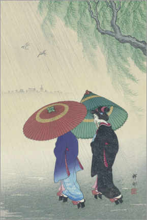 Poster Two women in the rain