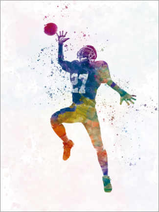 Poster  American football XI - nobelart