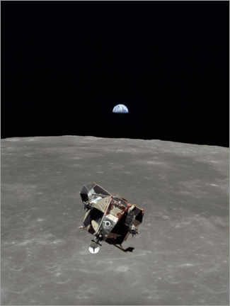 Canvastavla  Apollo 11, månytan - NASA