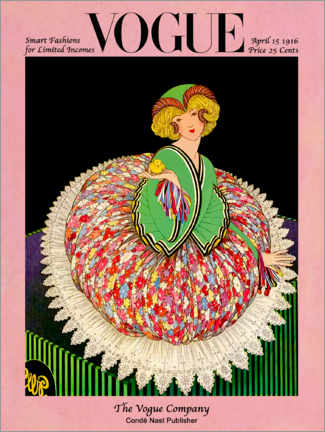 Canvastavla  Vogue Cover 1916 - Vintage Advertising Collection