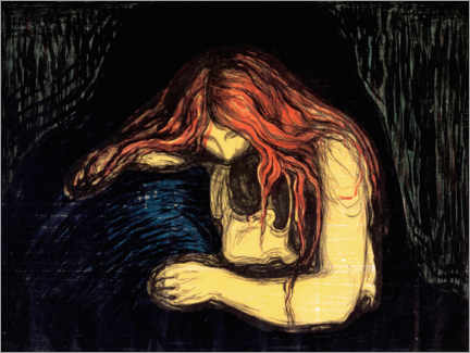 Poster  Vampyr II - Edvard Munch