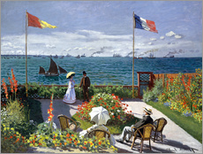 Självhäftande poster  Garden at Sainte-Adresse - Claude Monet