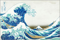 Självhäftande poster  Under vågen utanför Kanagawa - Katsushika Hokusai