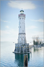 Galleritryck  beautiful lighthouse at Lindau