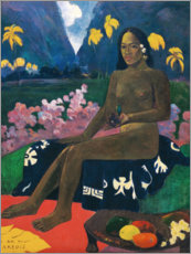 Trätavla  Te aa no areois (The Seed of the Areoi) - Paul Gauguin