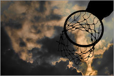Galleritryck  Basketball hoop and sky