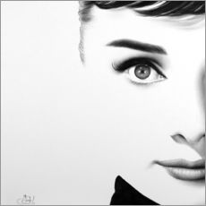 Självhäftande poster  Audrey Hepburn - Ileana Hunter