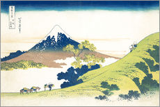 Självhäftande poster  The Inume Pass in Kai Province - Katsushika Hokusai
