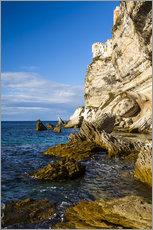 Självhäftande poster  Bonifacio - Corsica - Cliff - Mikolaj Gospodarek