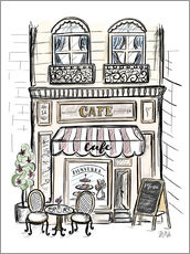 Självhäftande poster  Franskt café - Lily &amp; Val