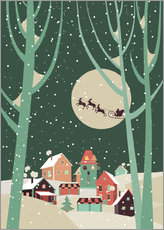 Självhäftande poster  Christmas night - Kidz Collection