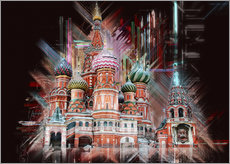Självhäftande poster  Moscow Basilica Cathedral - Peter Roder