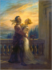 Självhäftande poster  Romeo and Juliet - Eugene Delacroix