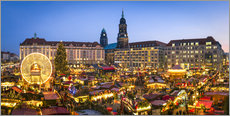 Canvastavla  Striezelmarkt in Dresden, Saxony, Germany - Jan Christopher Becke