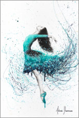 Canvastavla  Turquoise Fashion Dancer - Ashvin Harrison