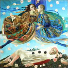 Akrylglastavla  Pierrots drömmar - Olga Suvorova