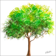 Poster Grönt träd