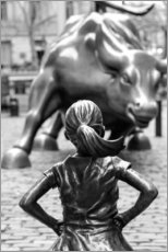 Poster  Den orädda flickan på Wall Street - Art Couture