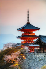 Trätavla  Kiyomizudera Temple in Kyoto, Japan - Matteo Colombo