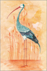 Självhäftande poster  Exotic stork - Timone