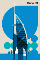 Självhäftande poster  Dubai 99 - Bo Lundberg