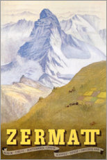 Akrylglastavla  Zermatt - Travel Collection