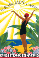 Poster  Franska rivieran (franska) - Travel Collection